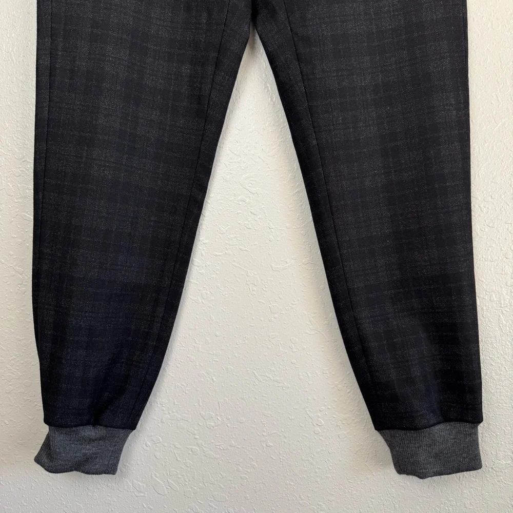 Vince wool blend black gray plaid jogger pants 34 - Picture 6 of 12